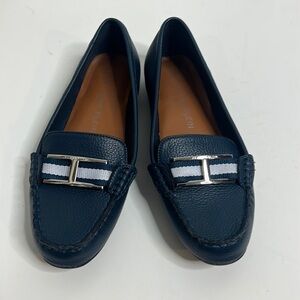 Anne Klein Flex Blue Sliver Slip On Loafers 7 Read